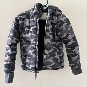 Children's Camouflage Puffer Jacket
